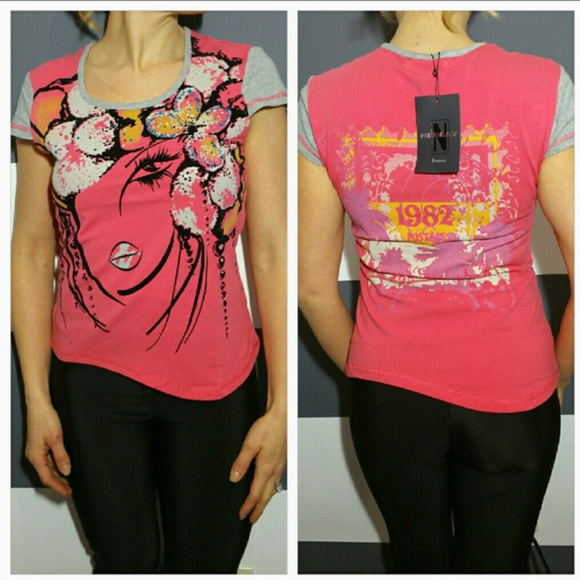 GLAMOROUS GRAPHIC ART URBAN TOP - Picture 3 of 4